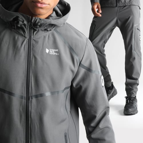 Ensemble De Survetement Atlantic Gris Anthracite