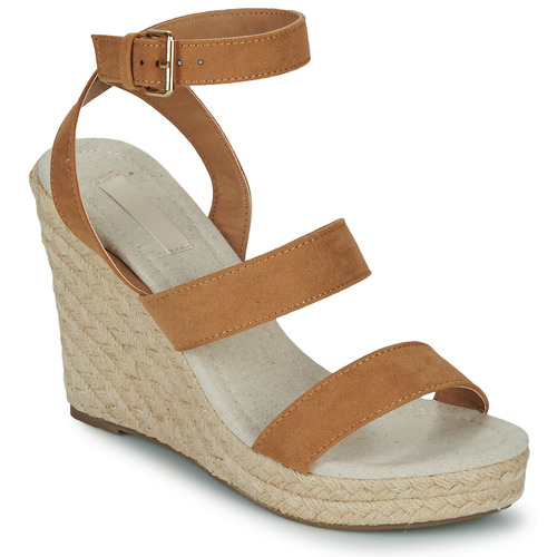 Only - ONLAMELIA-16 WEDGE SANDAL Cognac