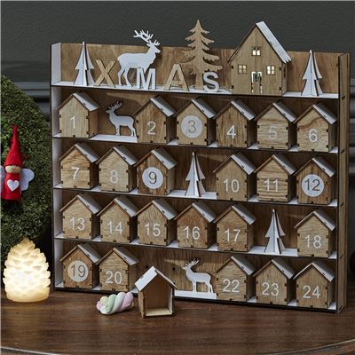 Calendrier de l'Avent en bois
