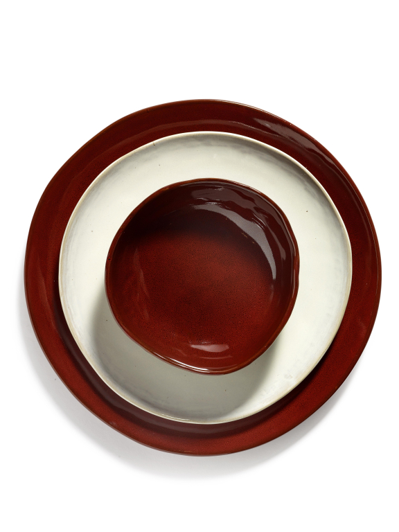 Serax La Mère by Marie Michielssen dinerbord Ø25 set van 2 Venetian Red