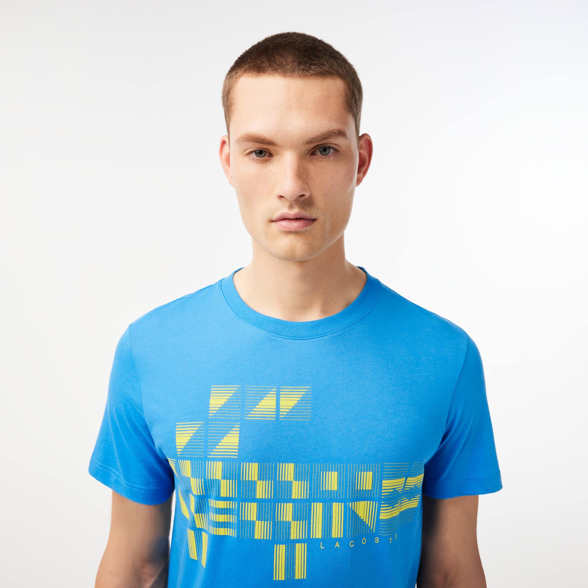T-shirt homme Lacoste SPORT x Novak Djokovic avec imprimé T-Shirts - Bleu - Lacoste - Homme