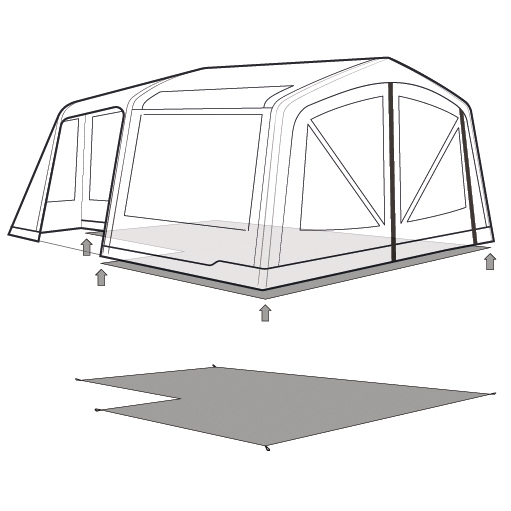 Outwell - Footprint Maryland / Virginia 5 Air - Toile de sol