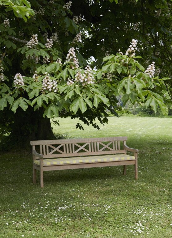 Fritz Hansen Zitkussen Drachman tuinbank 200 lemon