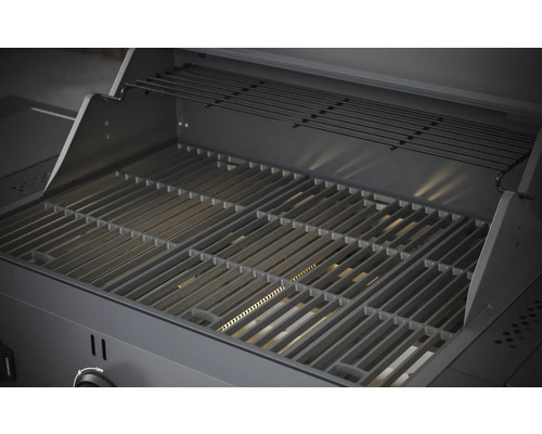 Tenneker® Carbon TG-3 U Gasgrill met 3 branders + zijbrander, gietijzeren rooster, zwart