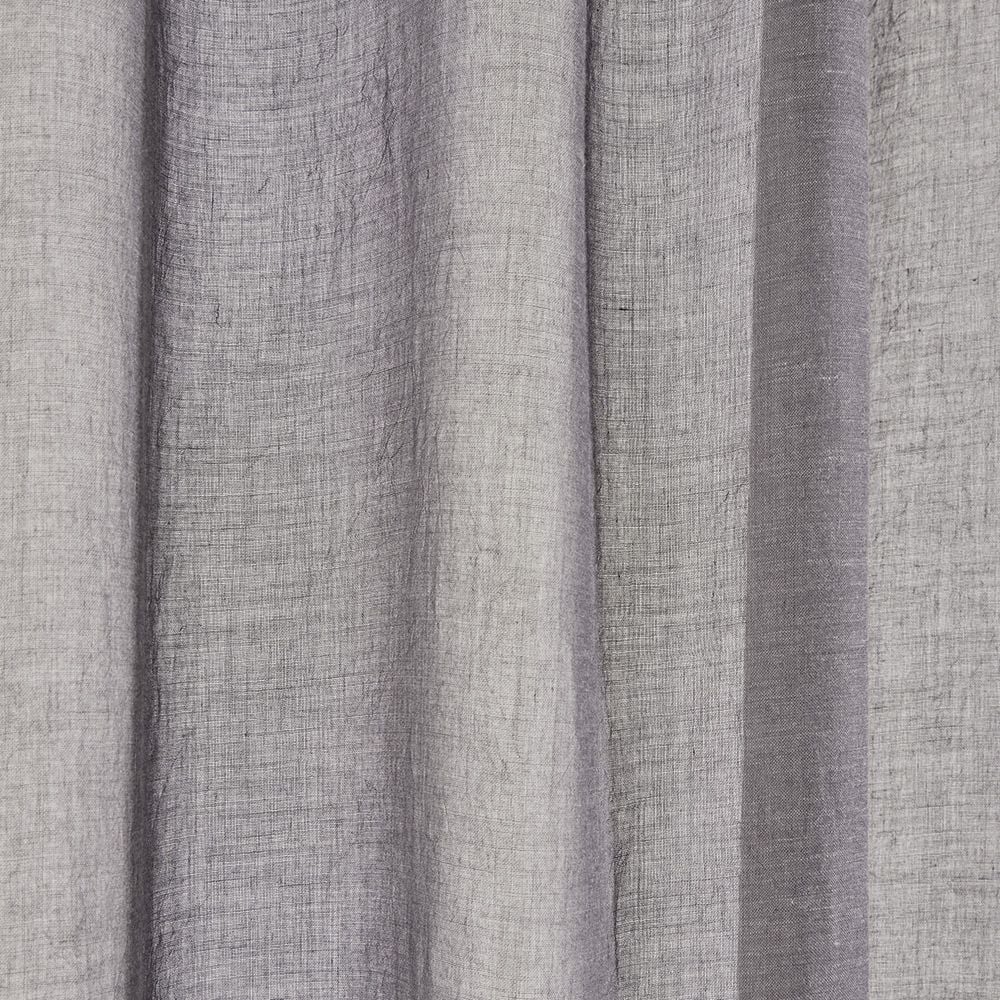 Voilage à oeillets gris foncé 140x240cm