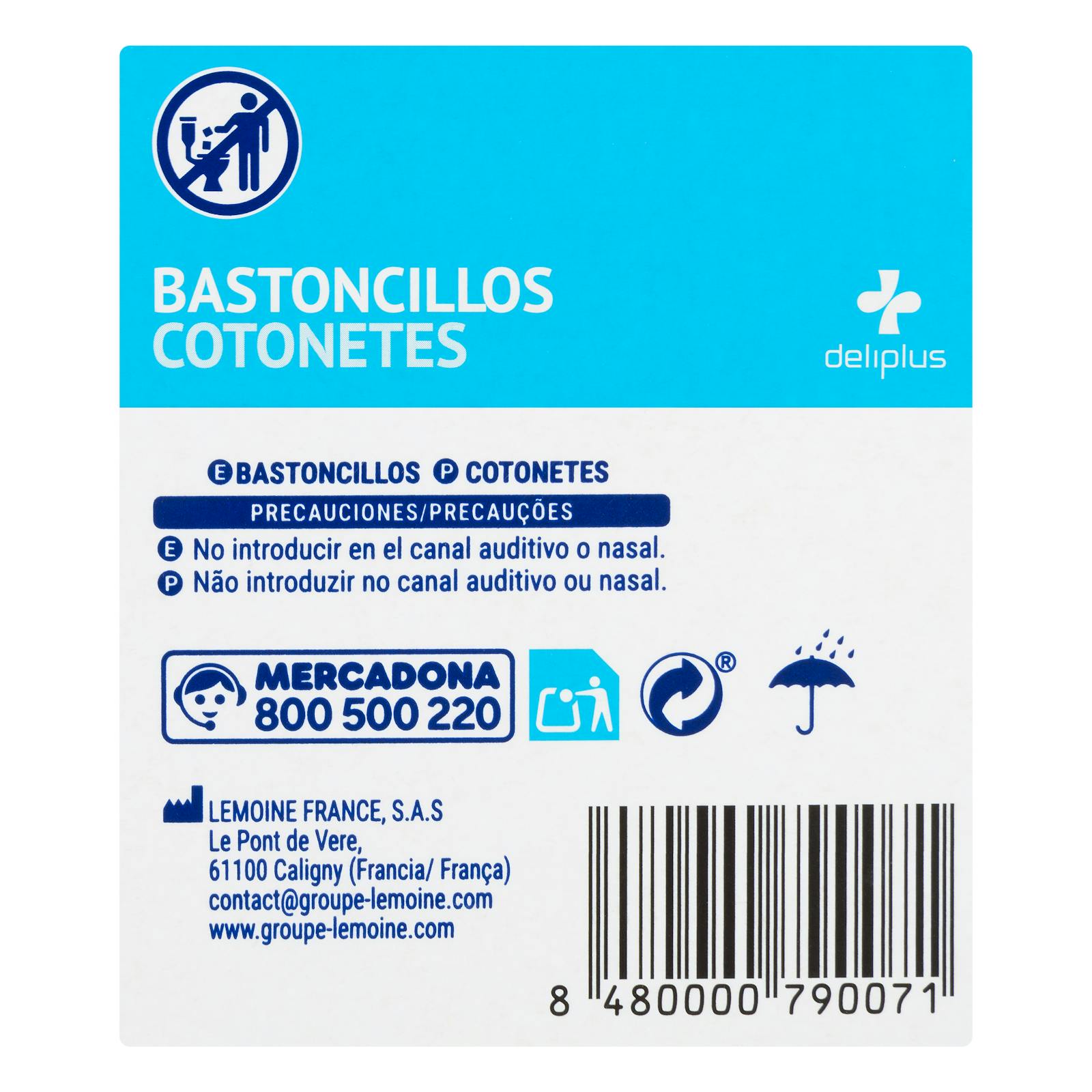 Cotons-tiges 100 % Deliplus