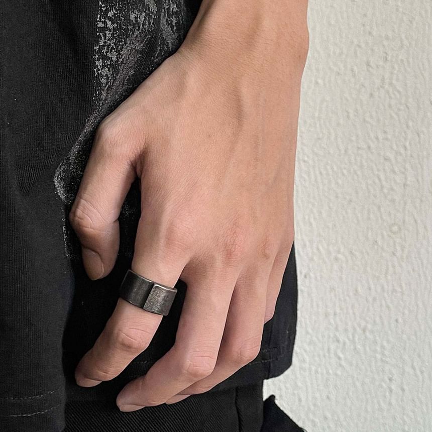 Black Degree - Ring van roestvrij staal