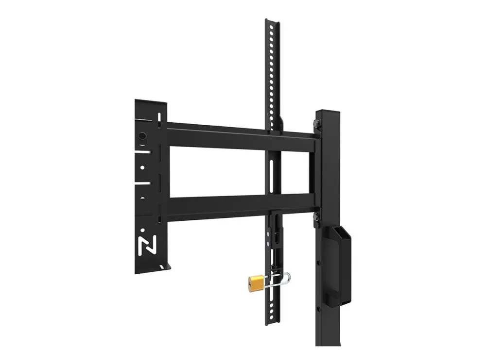 Neomounts FL50-525BL1 - Vogn med hjul - robust - for fladt panel - gulvstander - låsbar - stål - sort - skærmstørrelse: 55