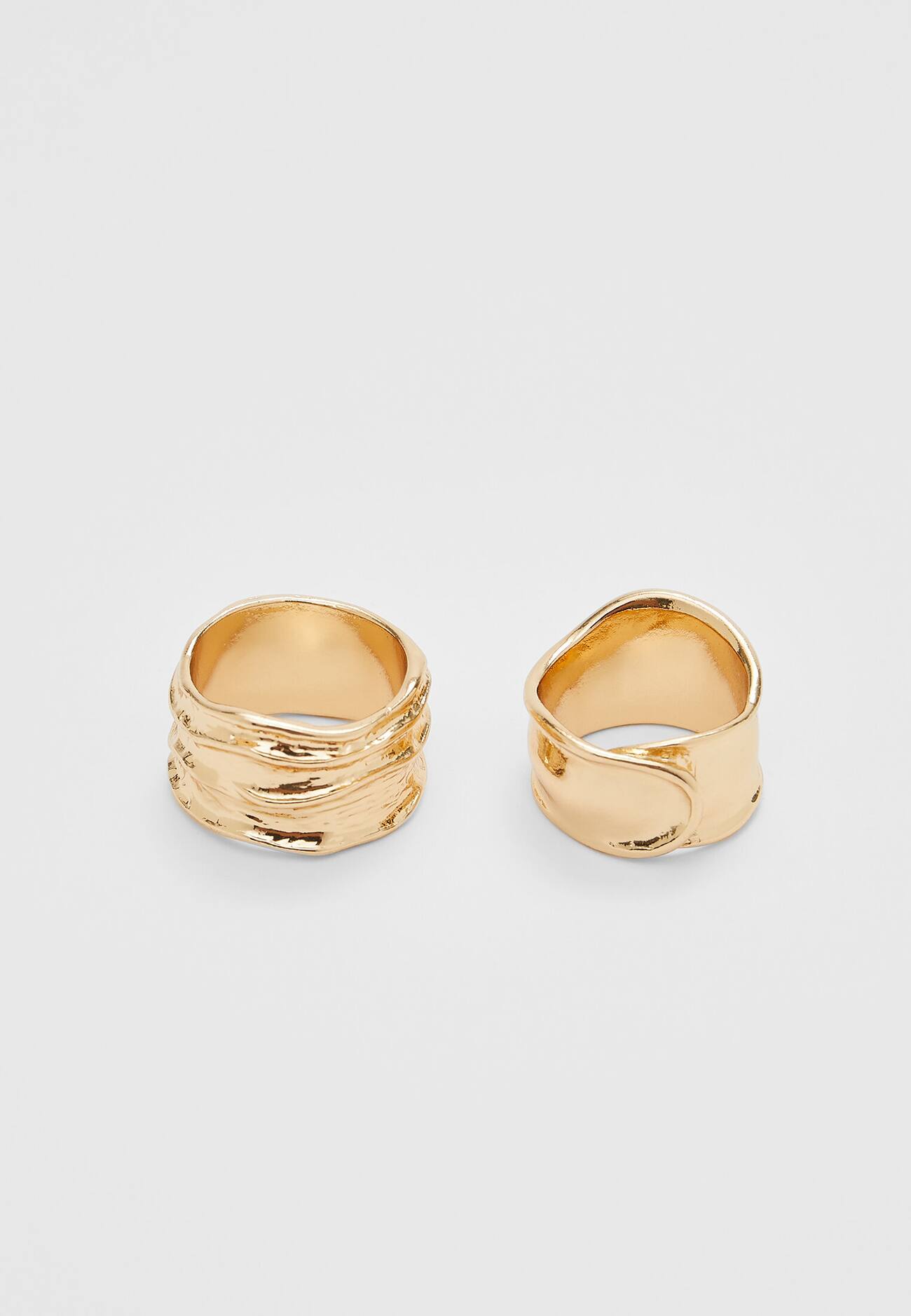 Conjunto de 4 anéis irregulares