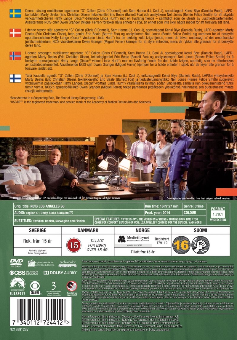 NCIS - Los Angeles - Sæson 6 - DVD