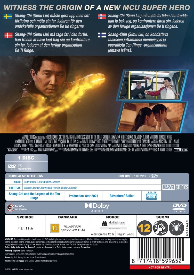 Shang-Chi And The Legend Of The Ten Rings - DVD
