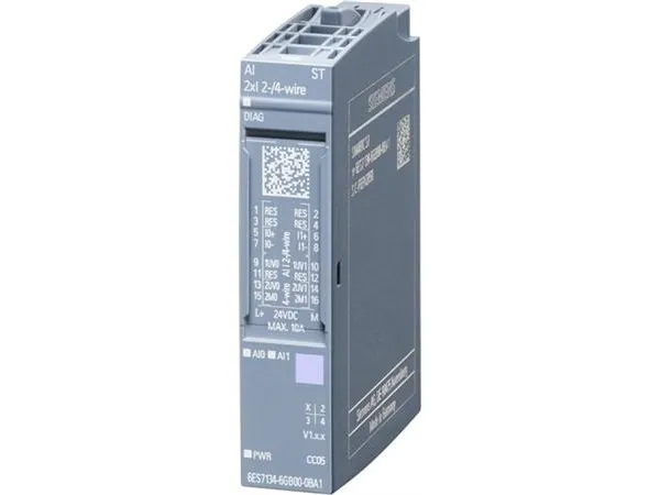 Siemens 6ES7134-6GB00-0BA1, Analog, Systemkraft, Flerfarvet, 40 g, 65 mm, 23 mm