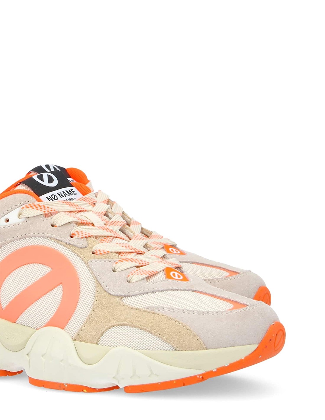 no name Basket de ville Femme krazee runner w Beige/Orange