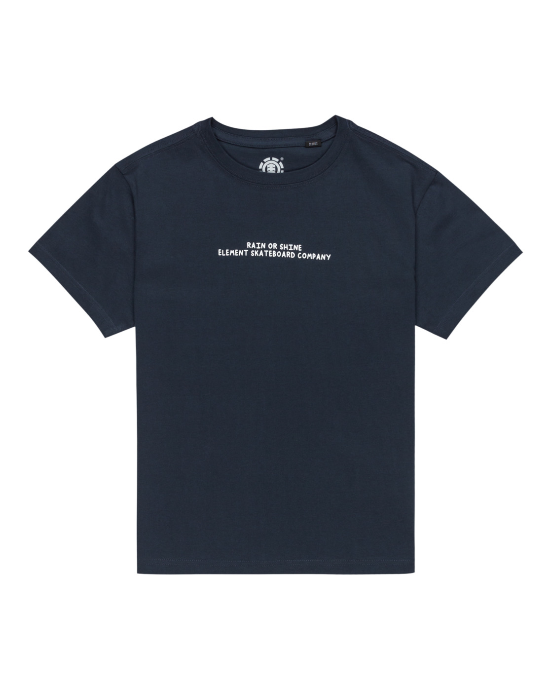 Element Rain Or Shine SS Youth Eclipse Navy