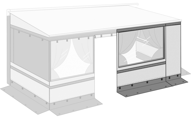 Fiamma Frontpanel für Privacy Room Light für Markisen F45