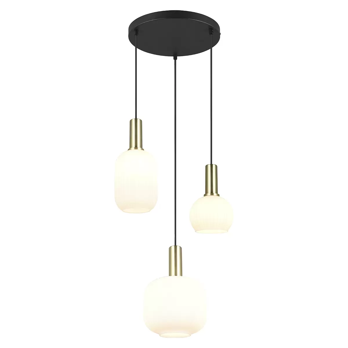 Pendelleuchte Diva gold,weiss