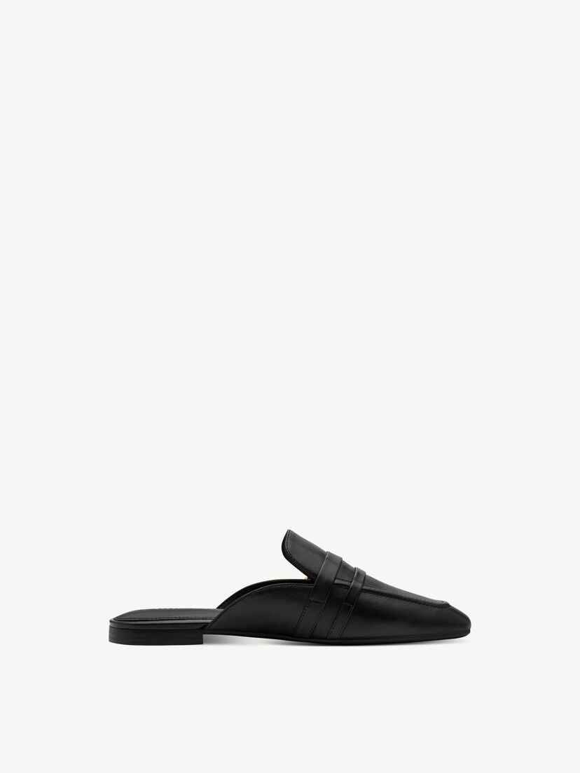 Leren Slipper - zwart