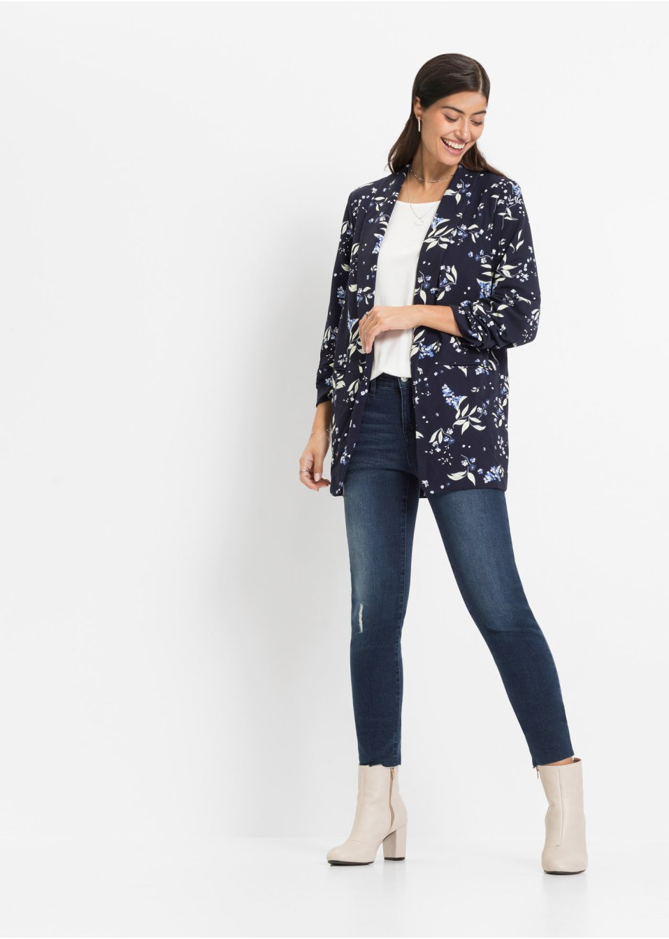 Blazer long imprimé