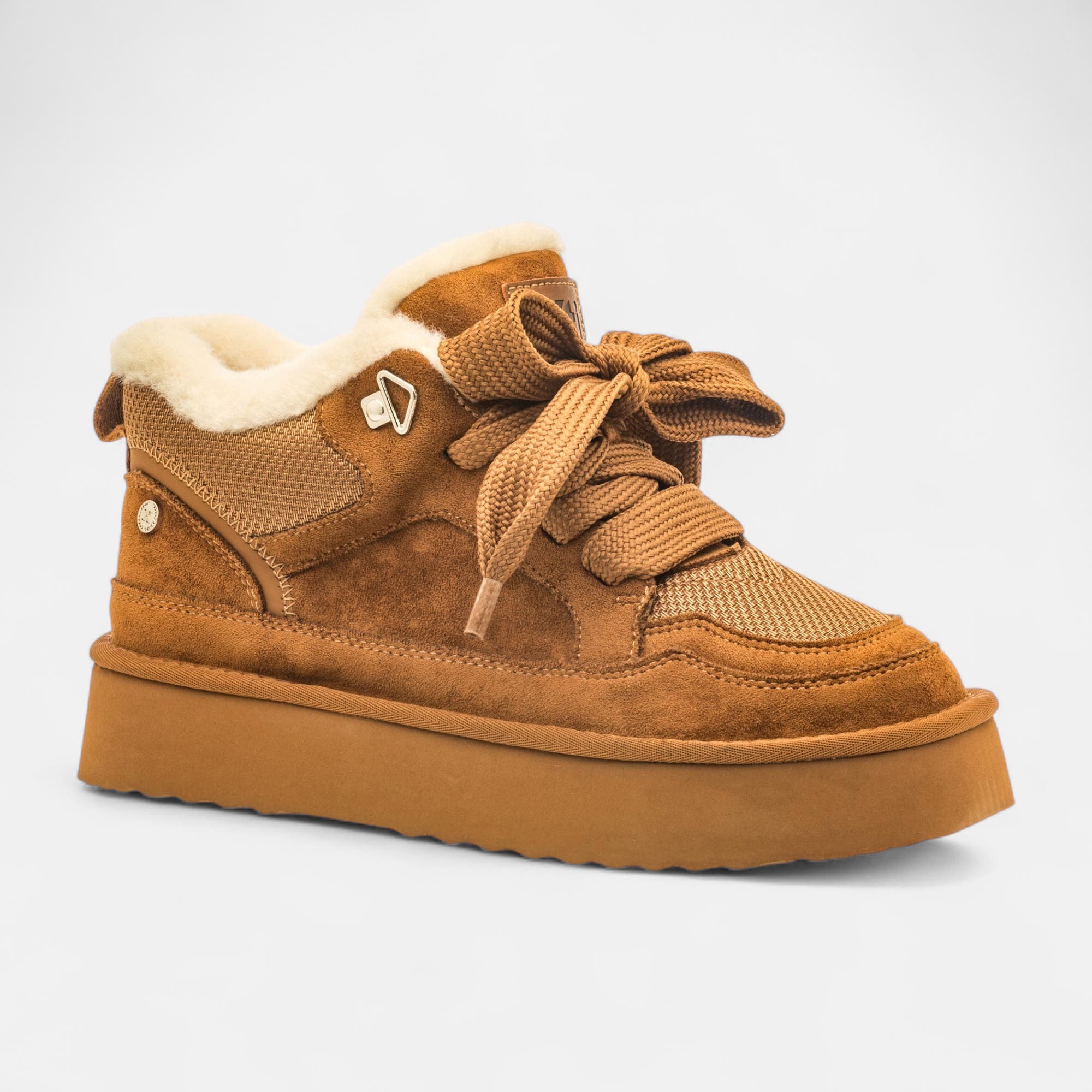 Baskets basses Femme cognac