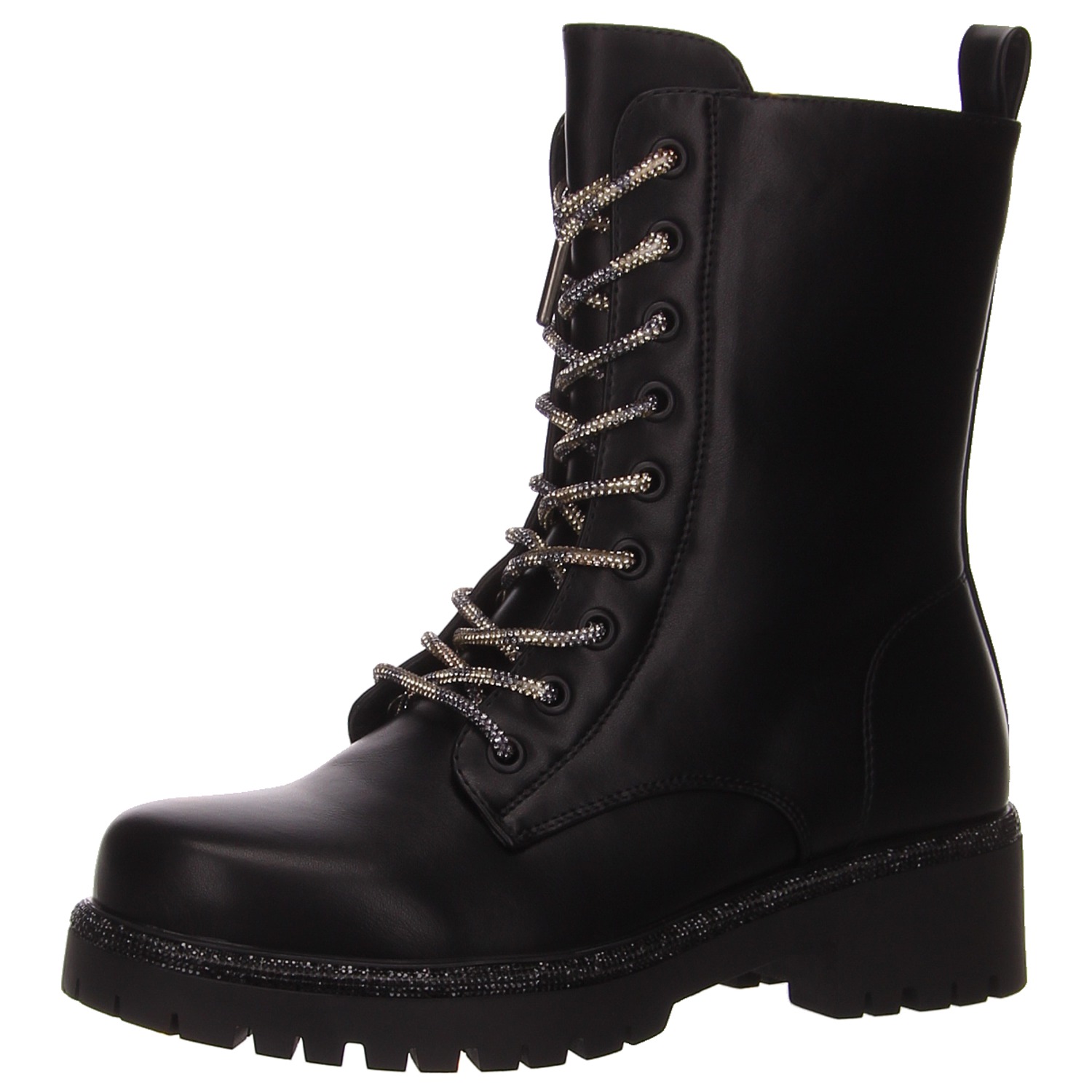 La Strada Schnürboots schw. schwarz