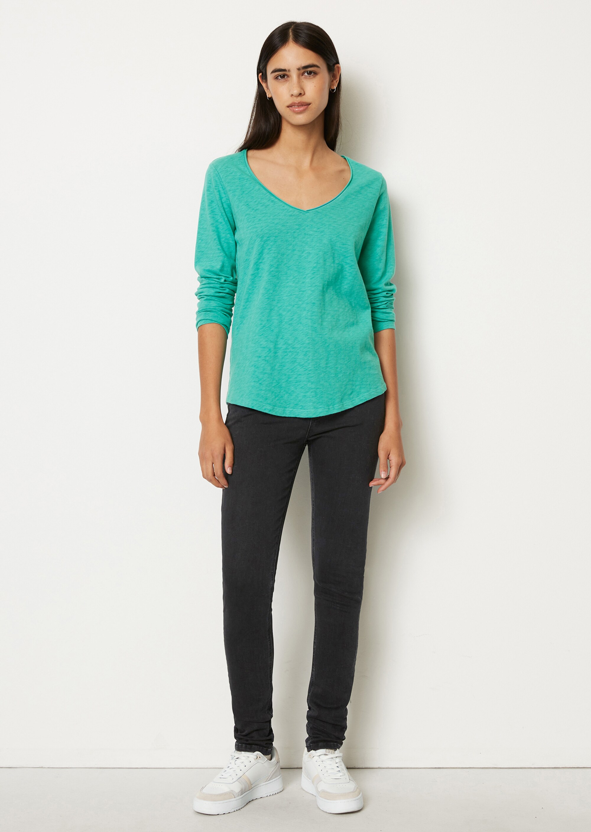 Longsleeve regular aus Slub Organic Cotton