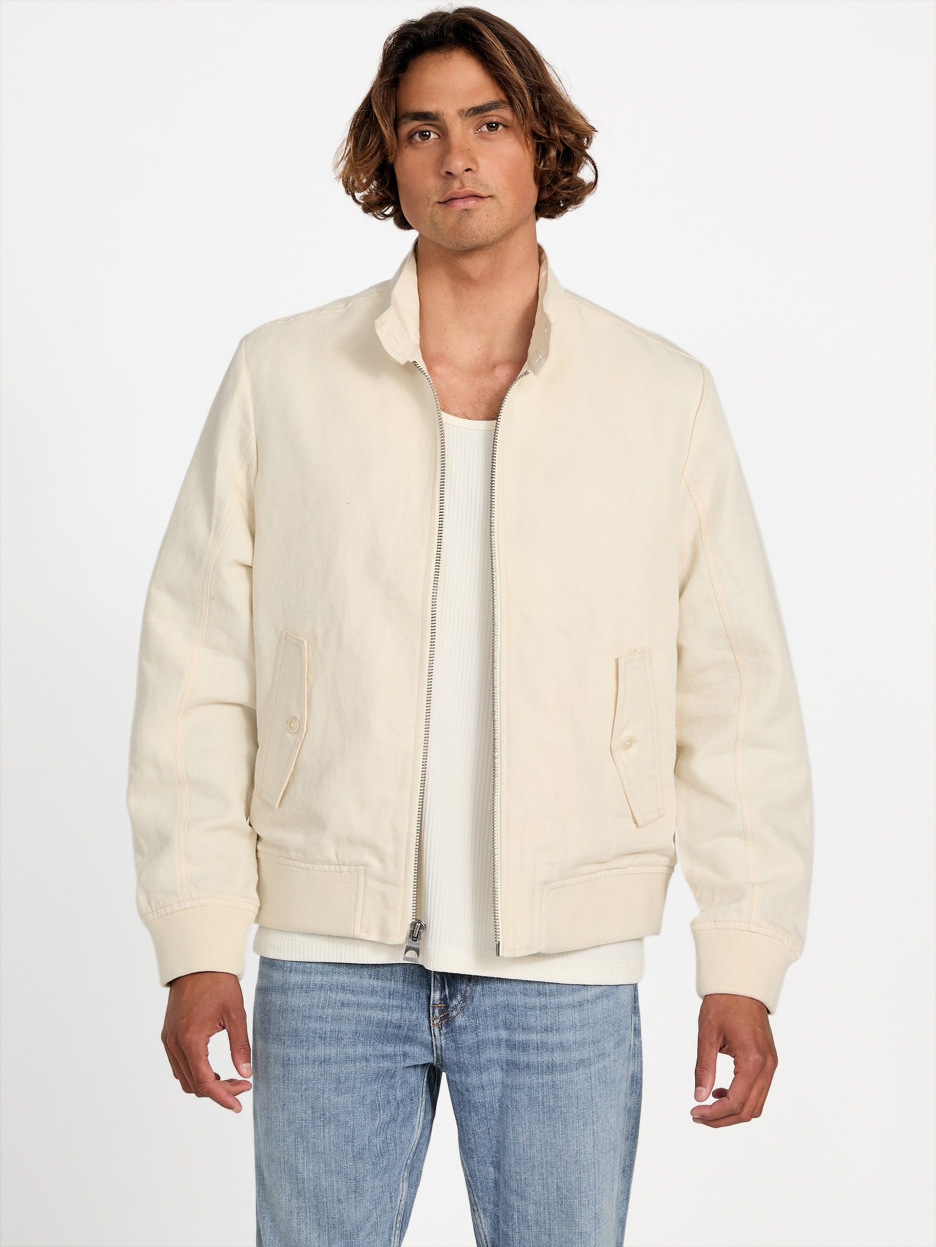 Jaqueta Harrington de linho Eco Nolan