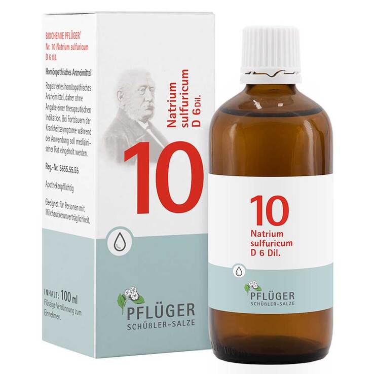 Biochemie Pflüger 10 Natrium sulfuricum D 6 Tropfen, 100 ml