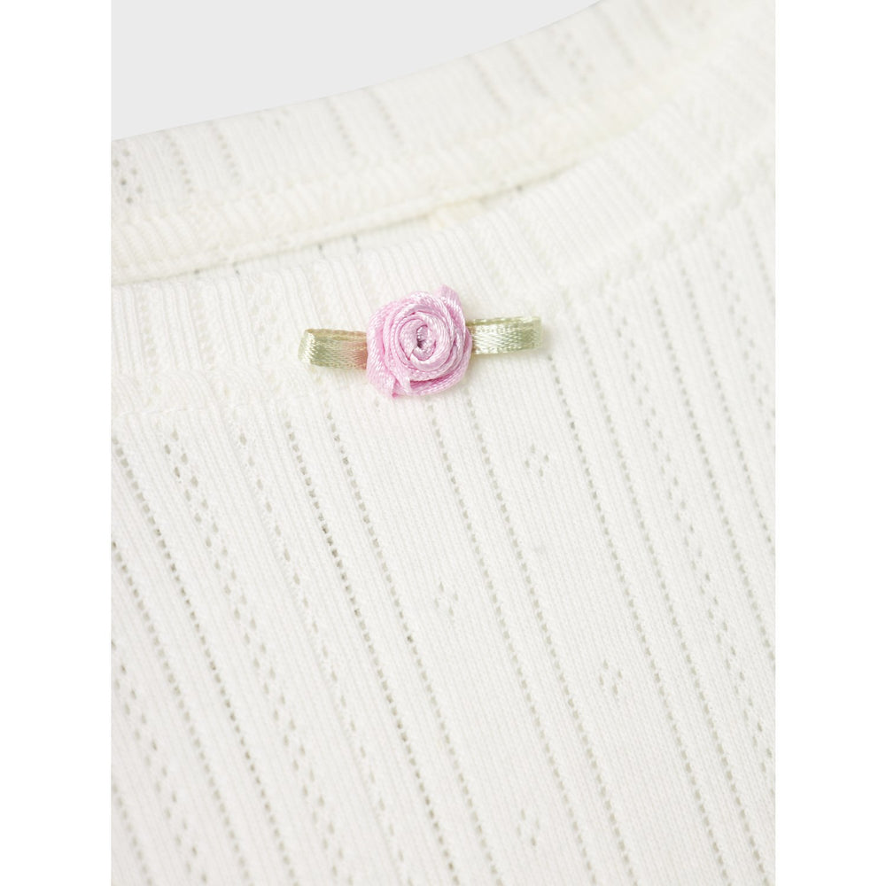 Køb Name It Cloud Dancer Silke Slim Bluse
