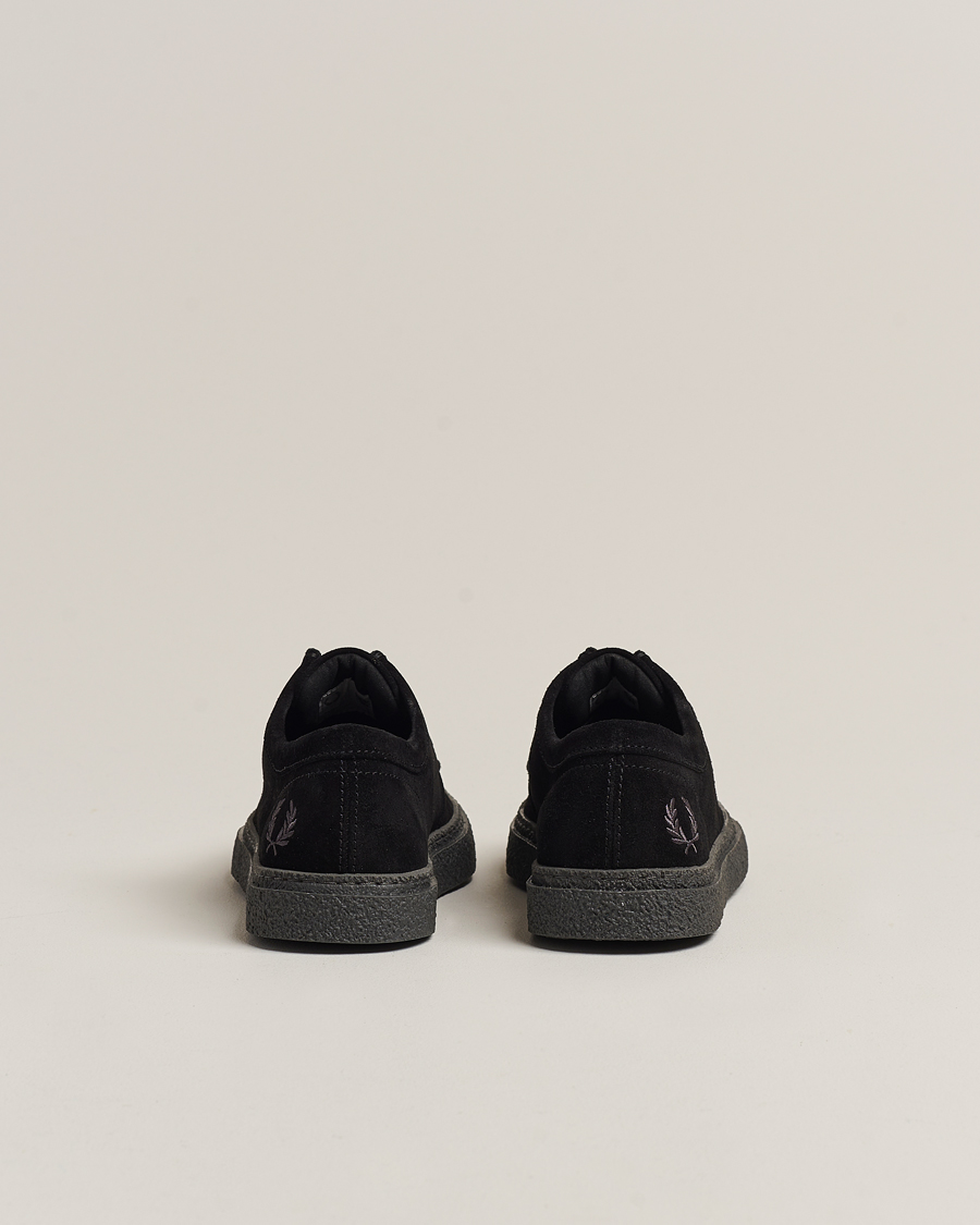 Fred Perry Dawson Low Suede Shoe Black