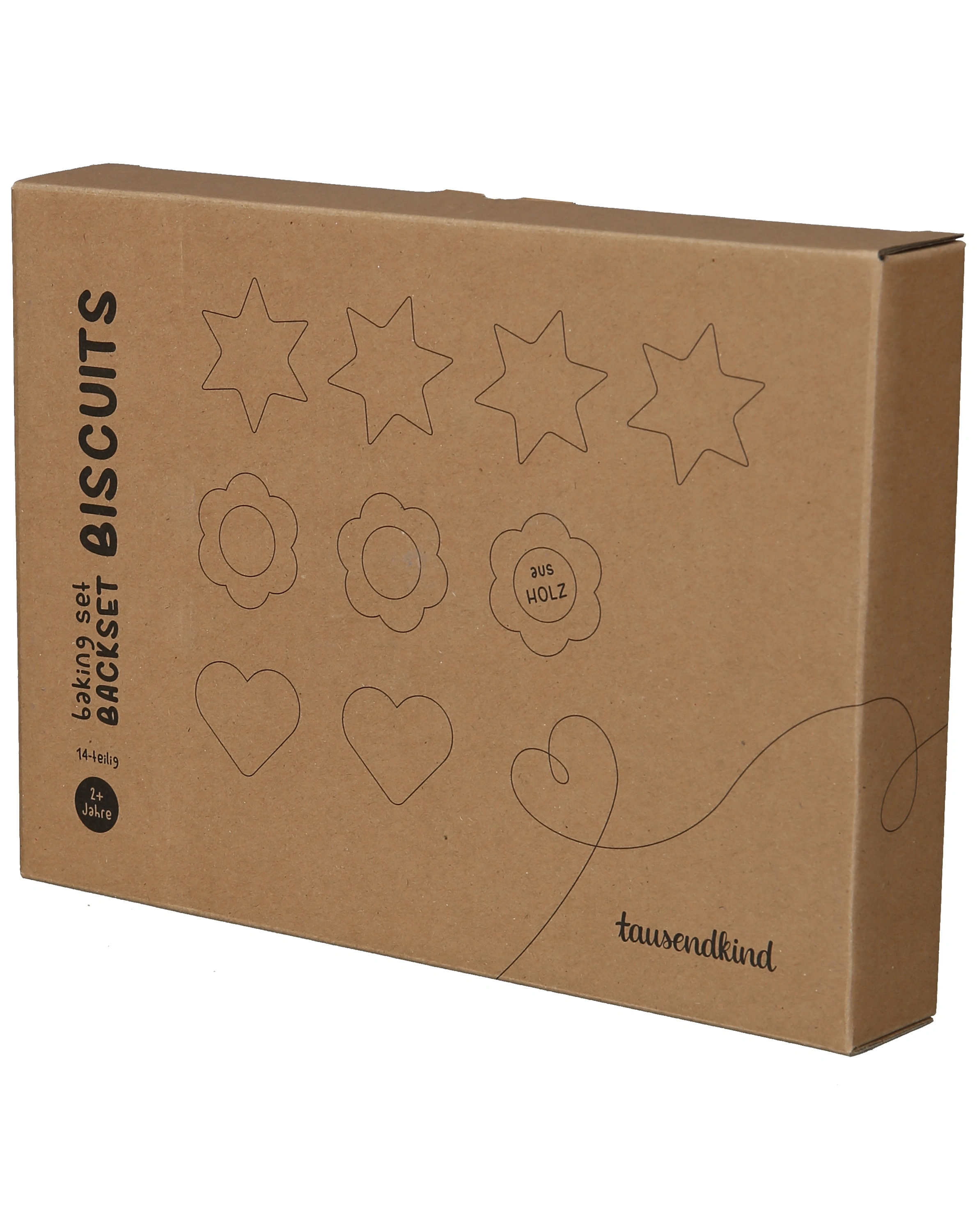 Backset BISCUITS 14-teilig aus Holz