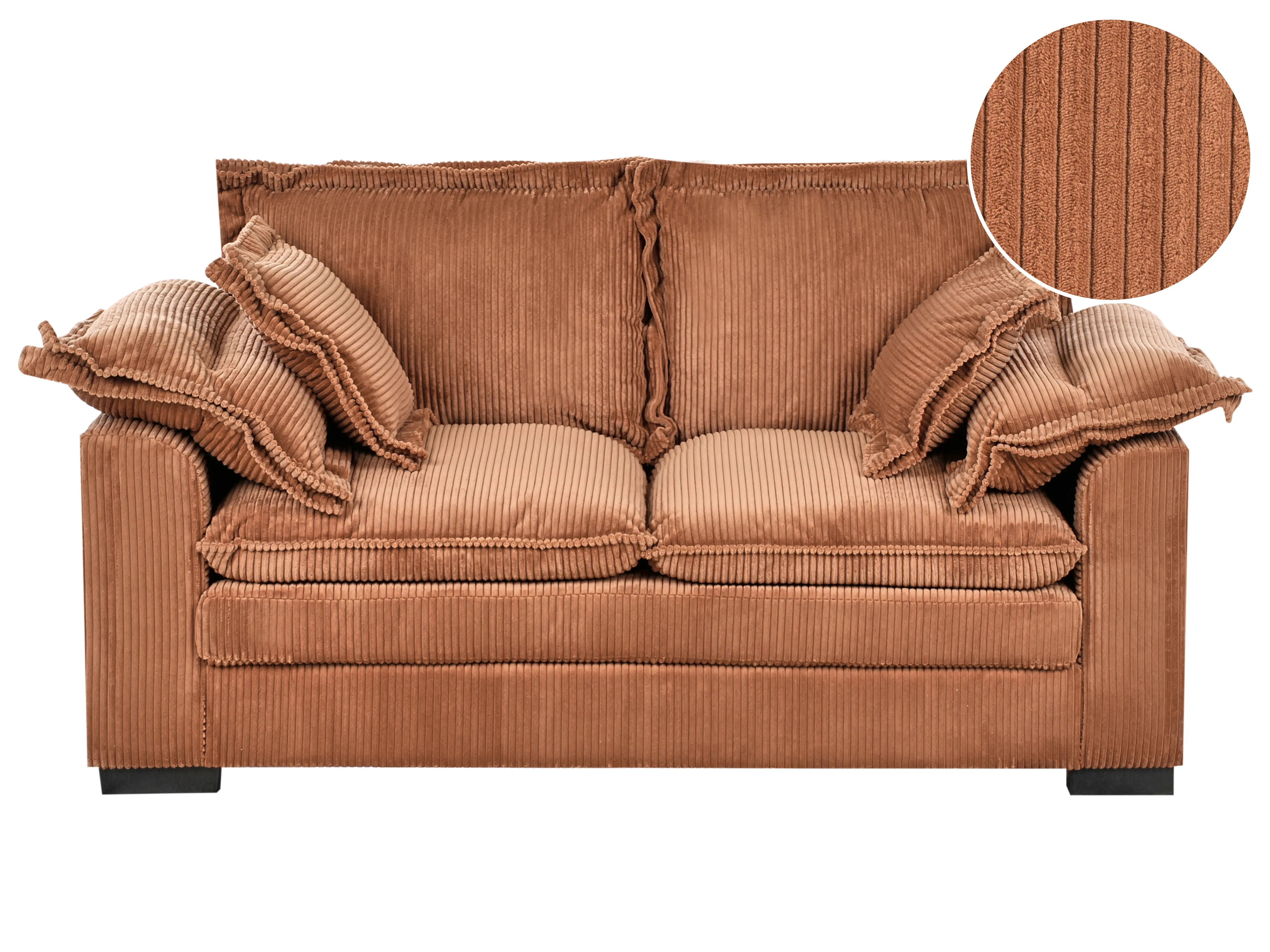 Bank 2-zits TIRRO Corduroy Bruin
