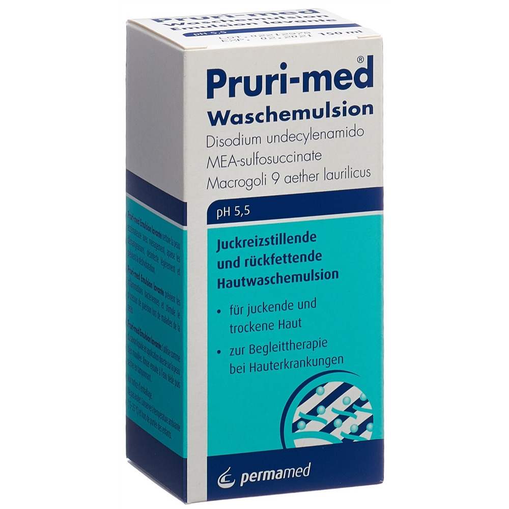 PRURI-MED Juckreizstillende und rückfettende Hautwaschemulsion Emuls pH 5.5 Fl 150 ml