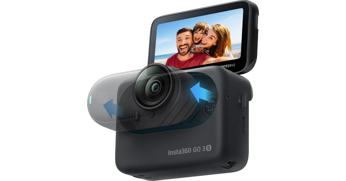Insta360Go 3/3S Action pod bevestiging  (Zwart, voor de GO 3S en GO 3 Standalone Camera)