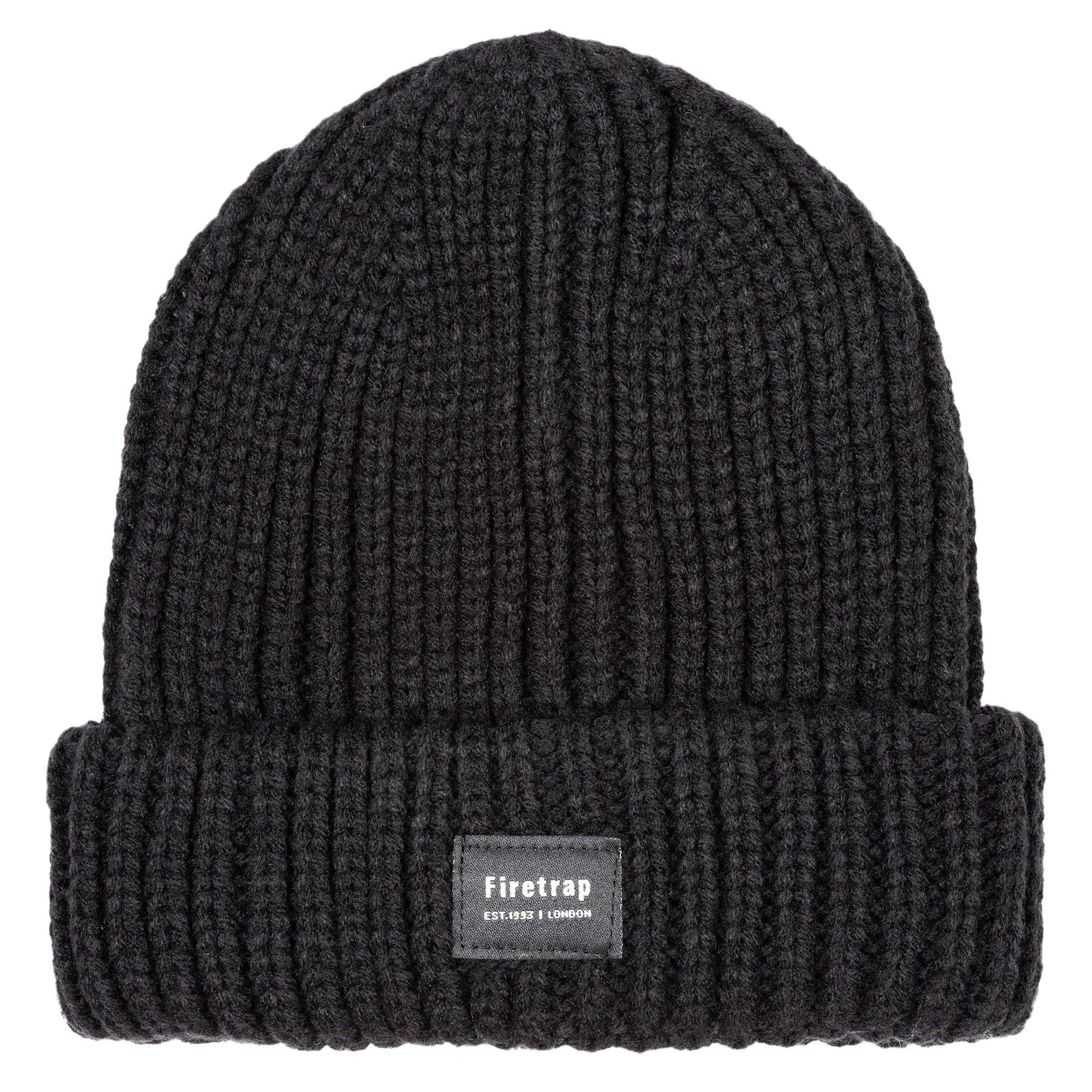 Firetrap Men's Cable Knit Beanie