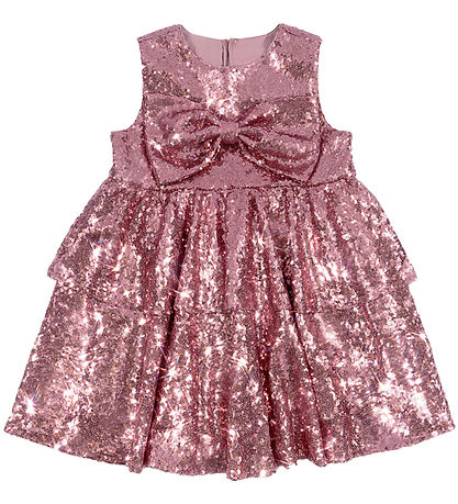 Konges Sløjd Kleid - Rosie - Mellow Rose m. Pailletten