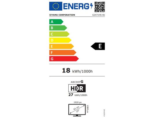 IIYAMA - Ecran 24 pouces Full HD G-Master G2471HS-B1
