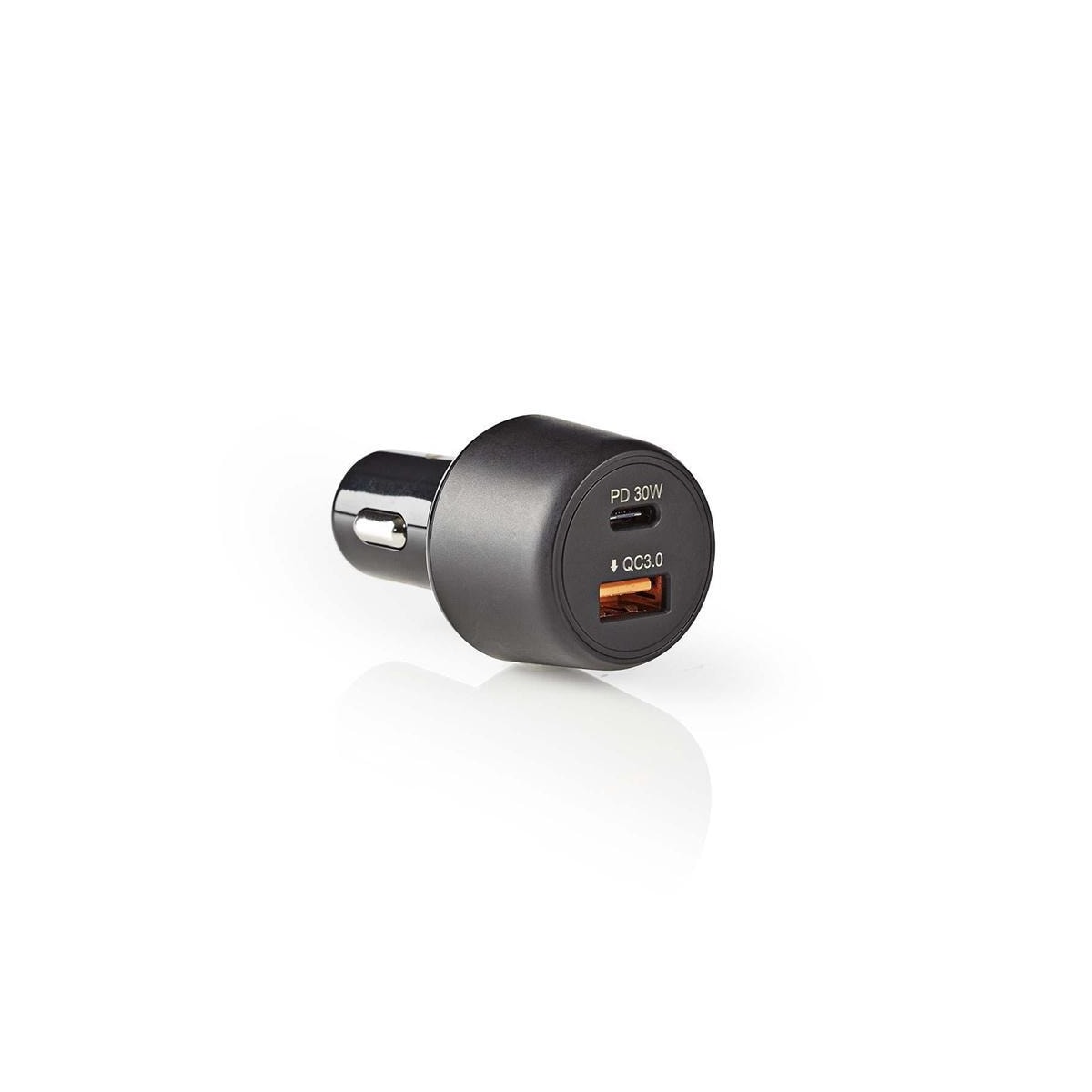 Billader | 3,0 A | USB (QC 3.0) / USB-C | Power Delivery 30 W | Sort