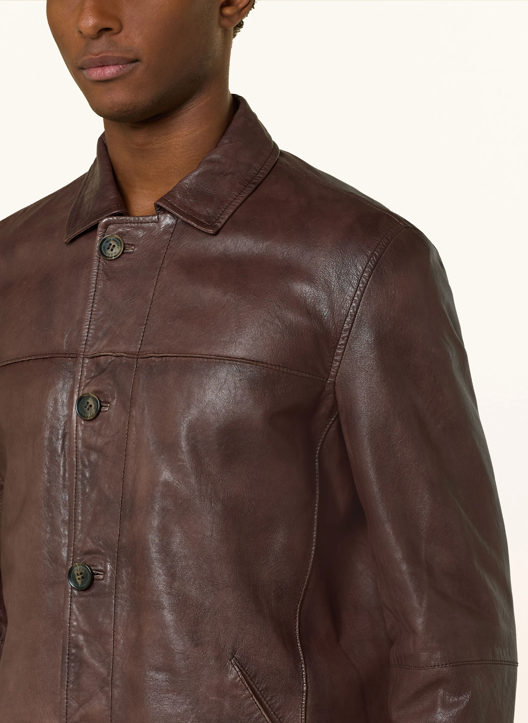 MILESTONE Lederjacke MSHAMPTON