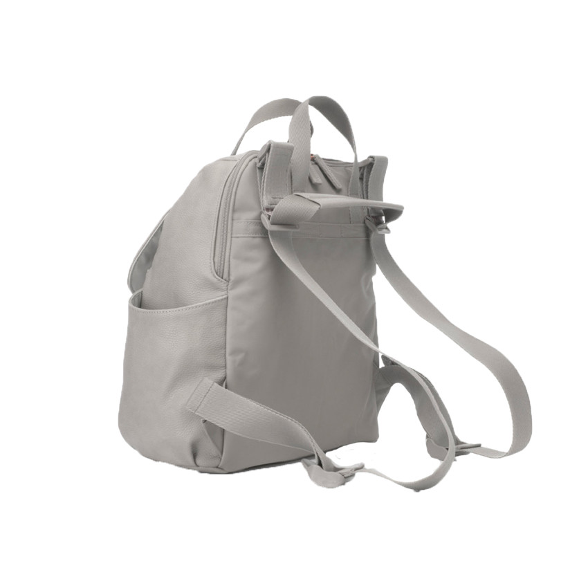 Sac à langer Robyn convertible - Similicuir gris pâle