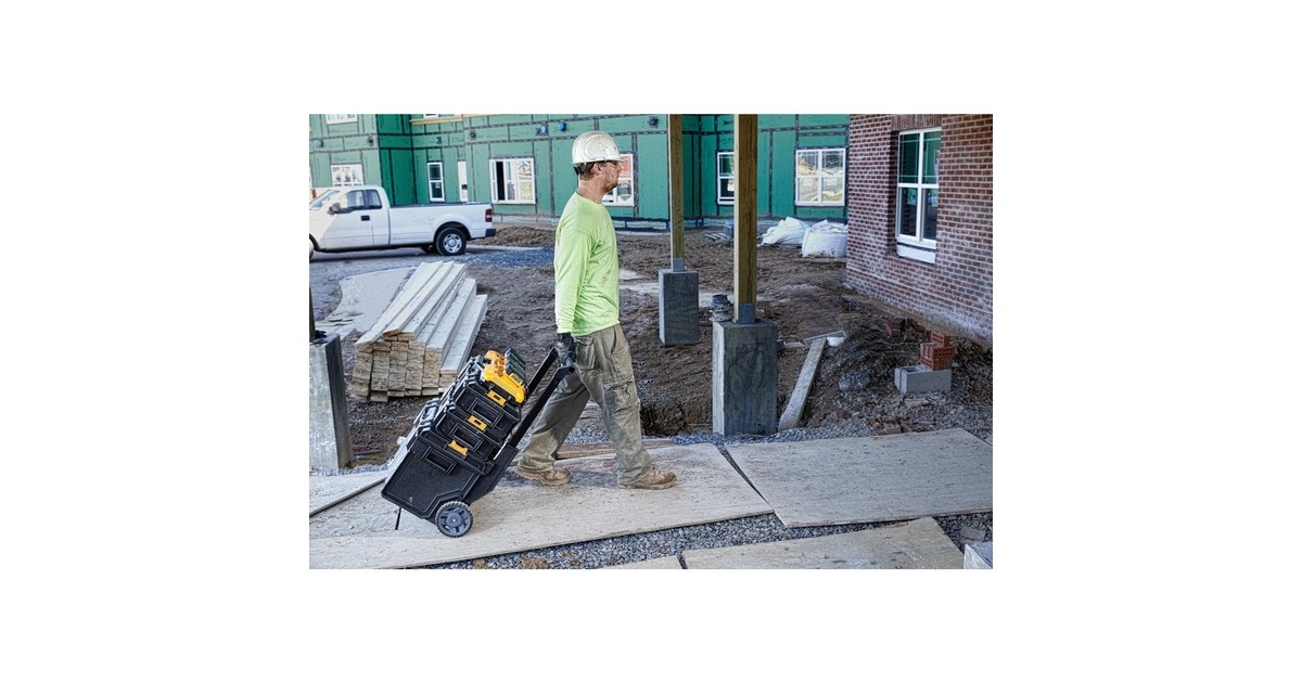 DEWALT4-poort snellader oplader  (Geel/zwart)