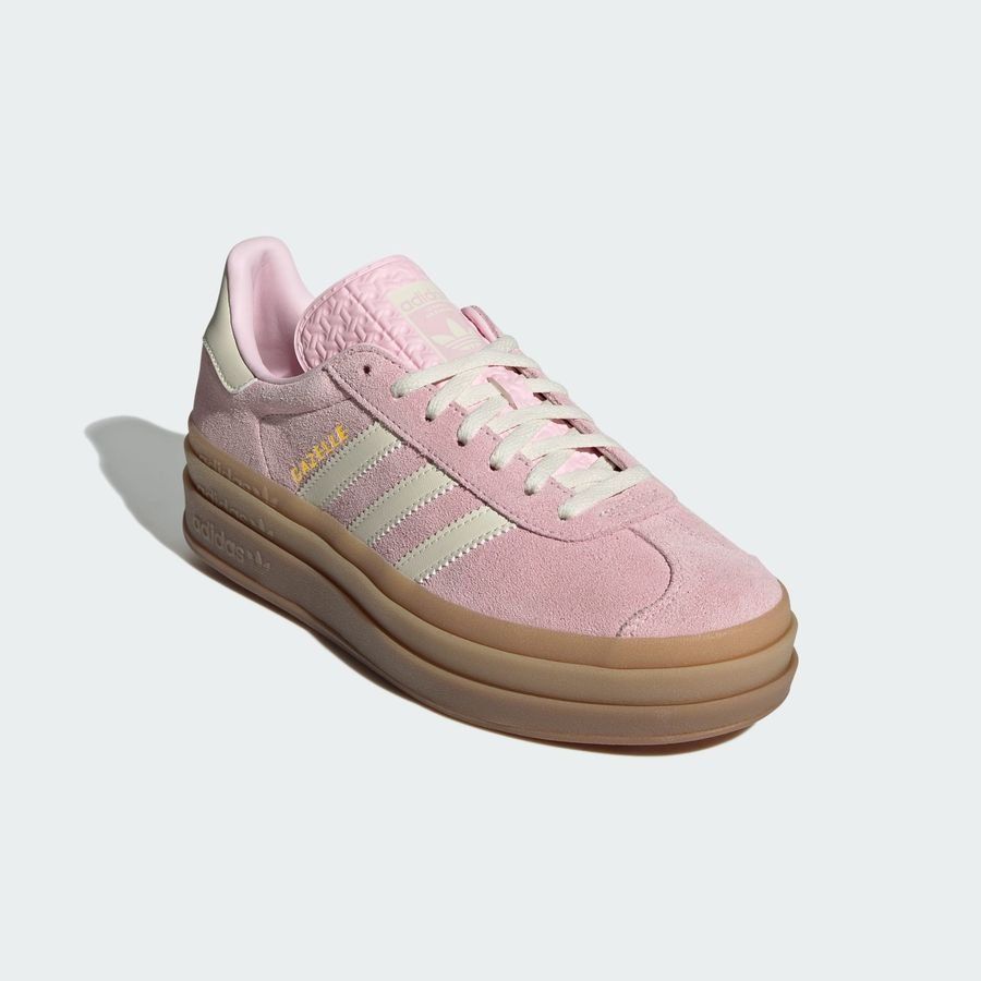 adidas Originals Chaussures Gazelle Bold - Rose clair/Blanc/Doré