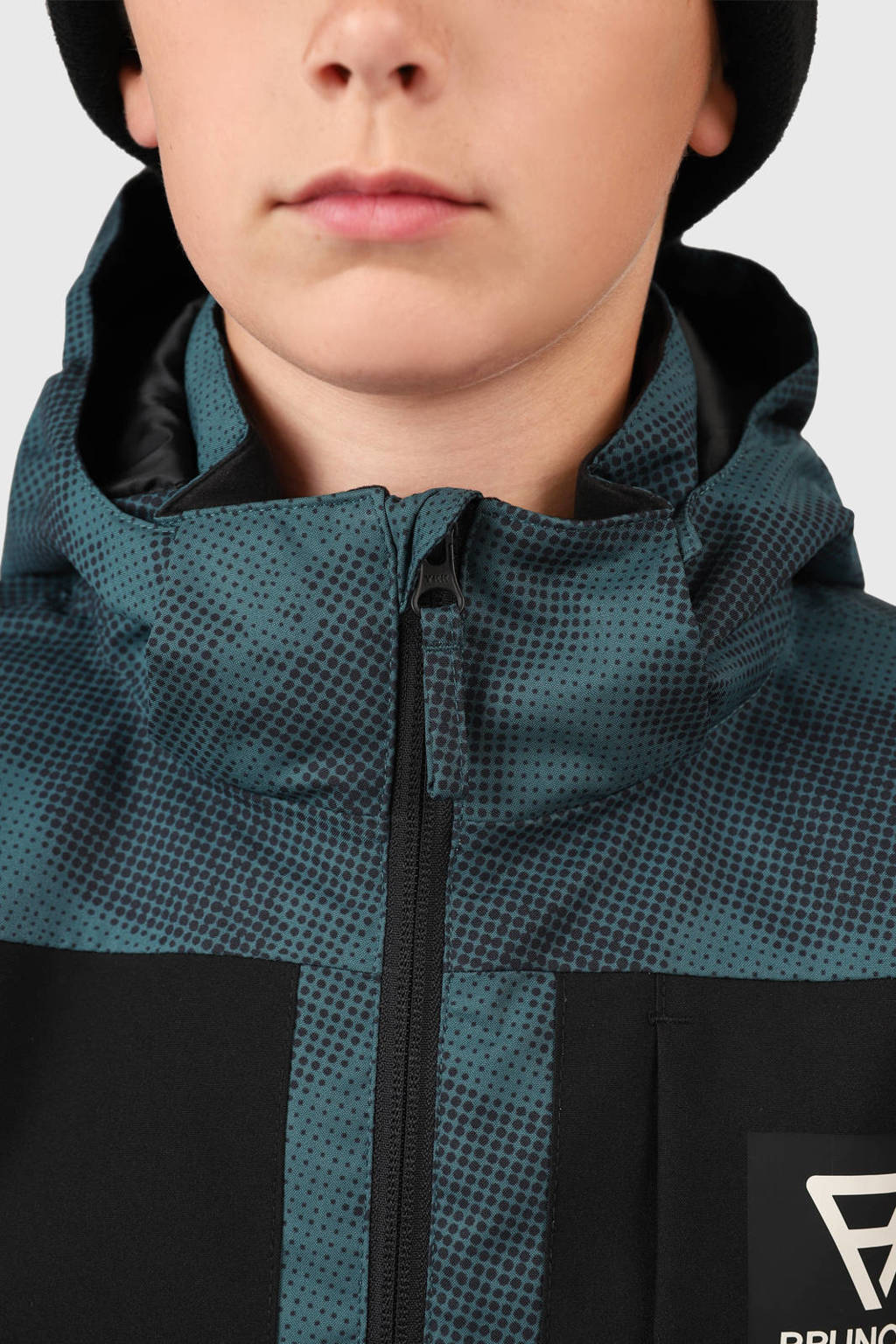 Brunotti ski-jack Aratiny-Gradient petrol/zwart