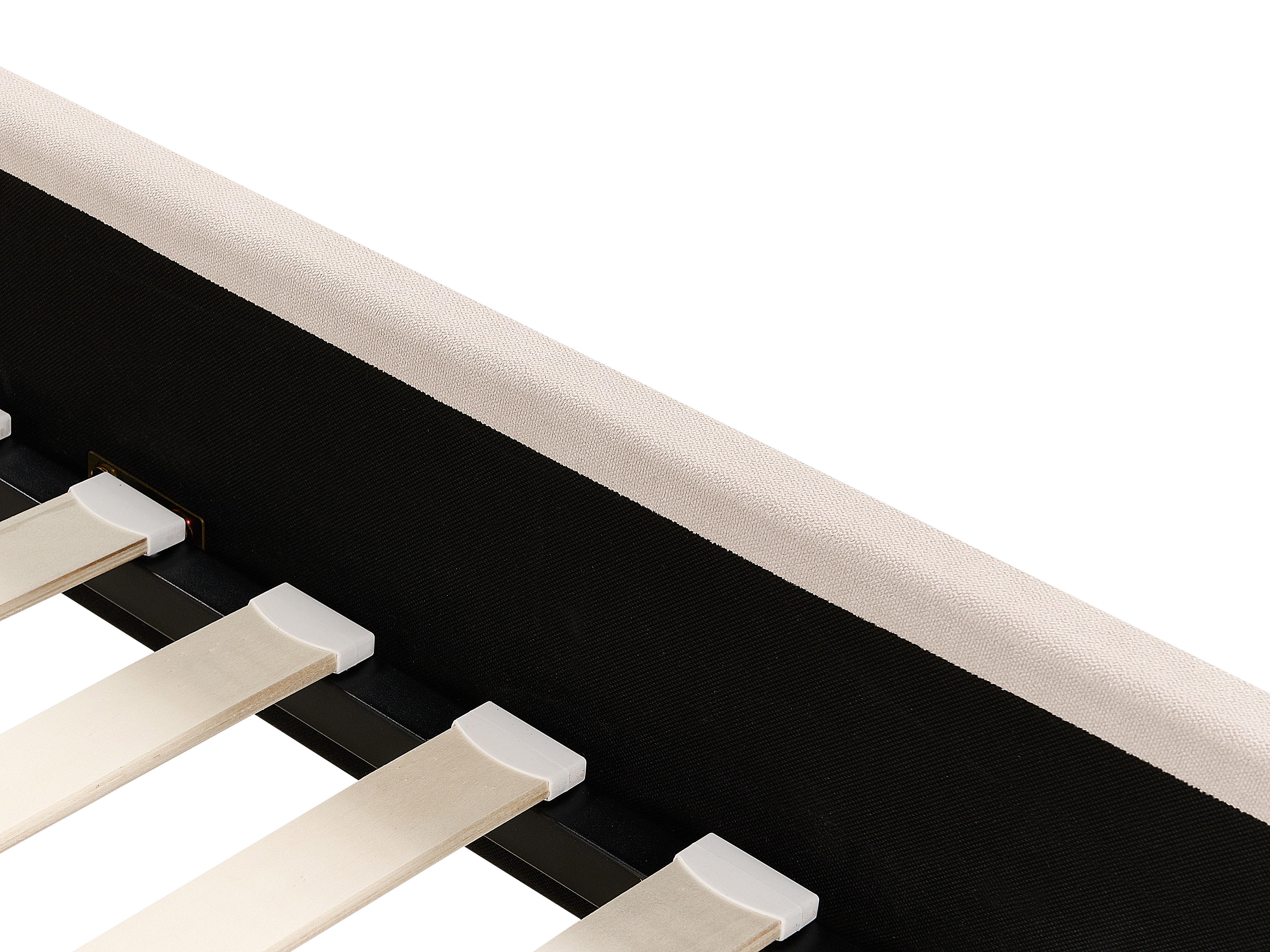 Bed Stof AMBILLOU 180 x 200 cm Lichtbeige