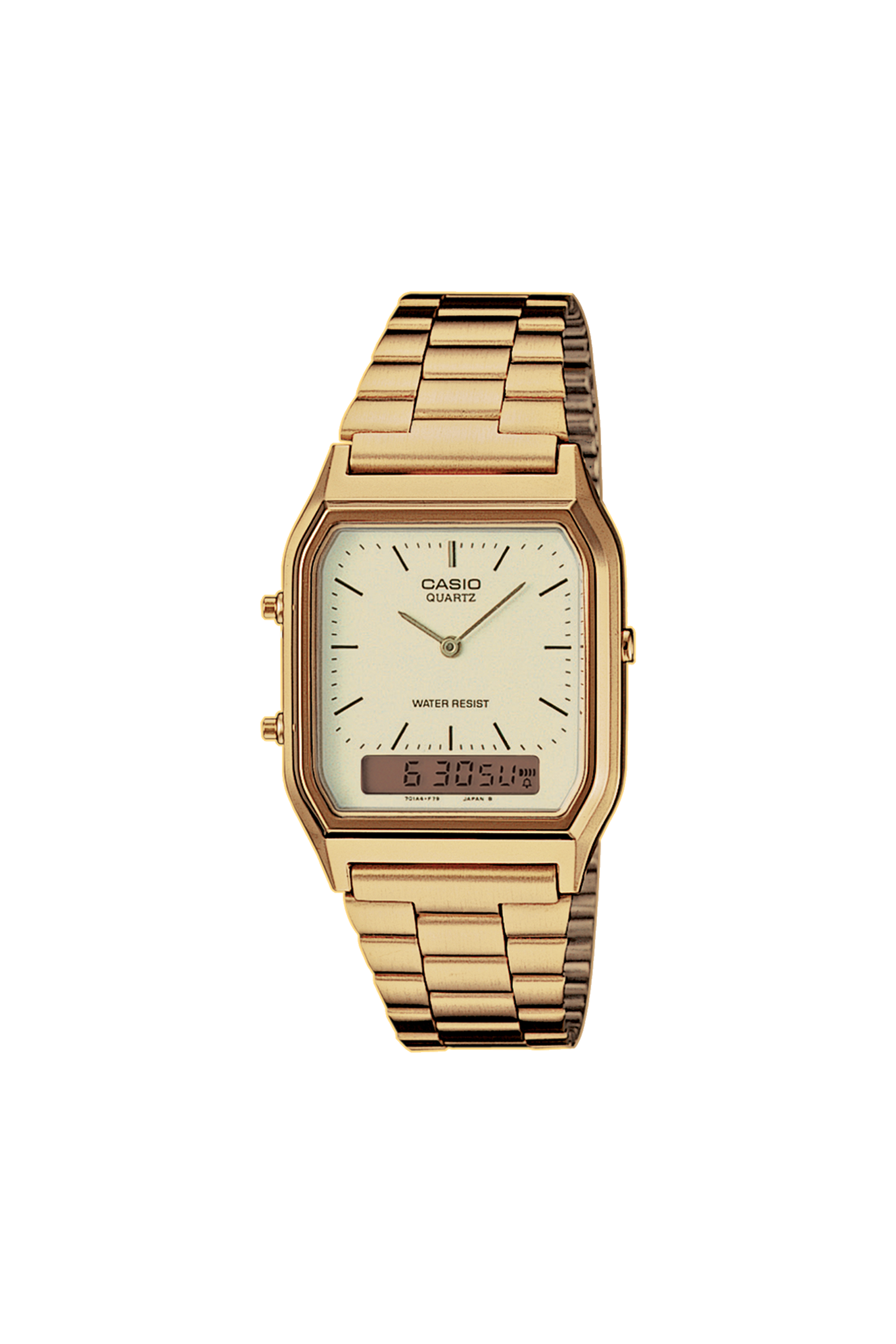 CASIO VINTAGE Montre Casio Quartz en acier AQ-230GA-9DMQYES Doré