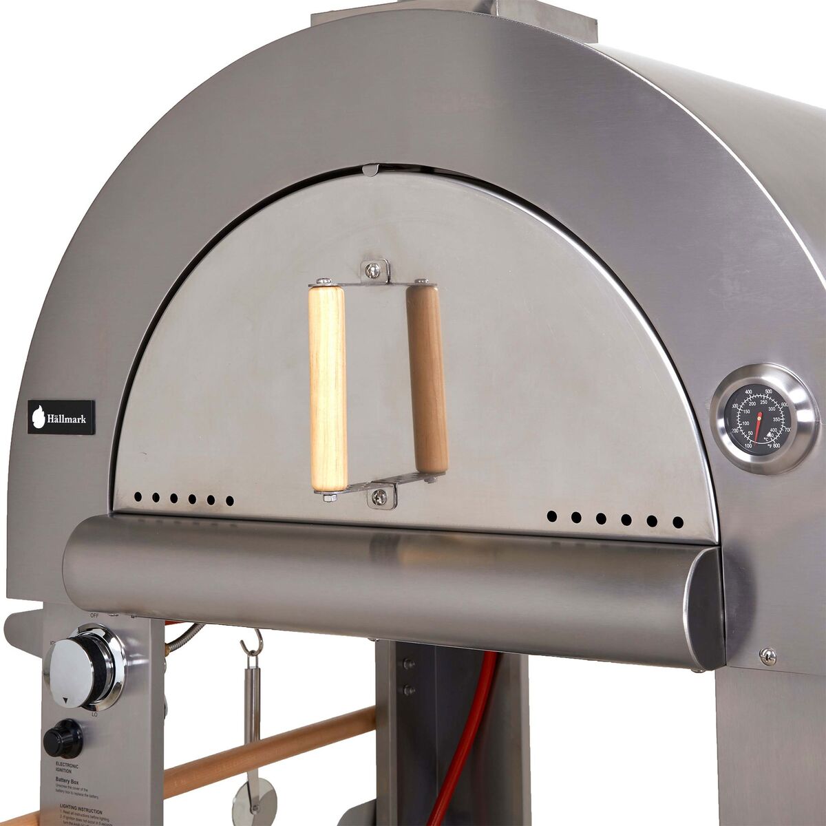 Pizzaovn på ved eller gass