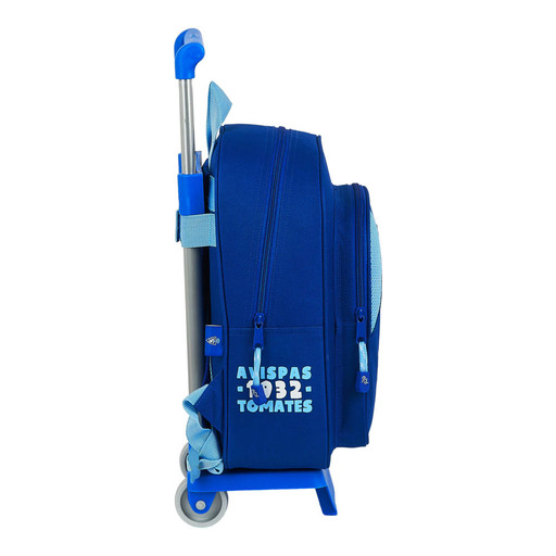 Mochila infantil pequena Real Zaragoza com rodinhas