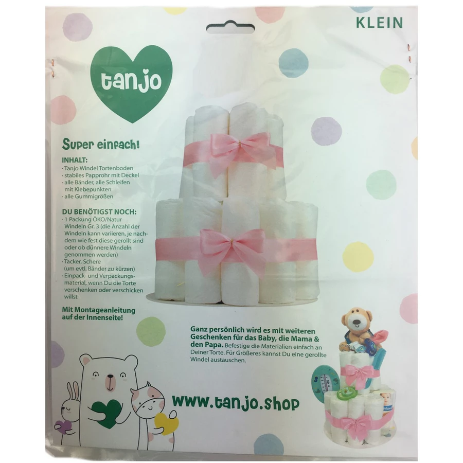 Tanjo Bausatz kleine Windeltorte rosa
