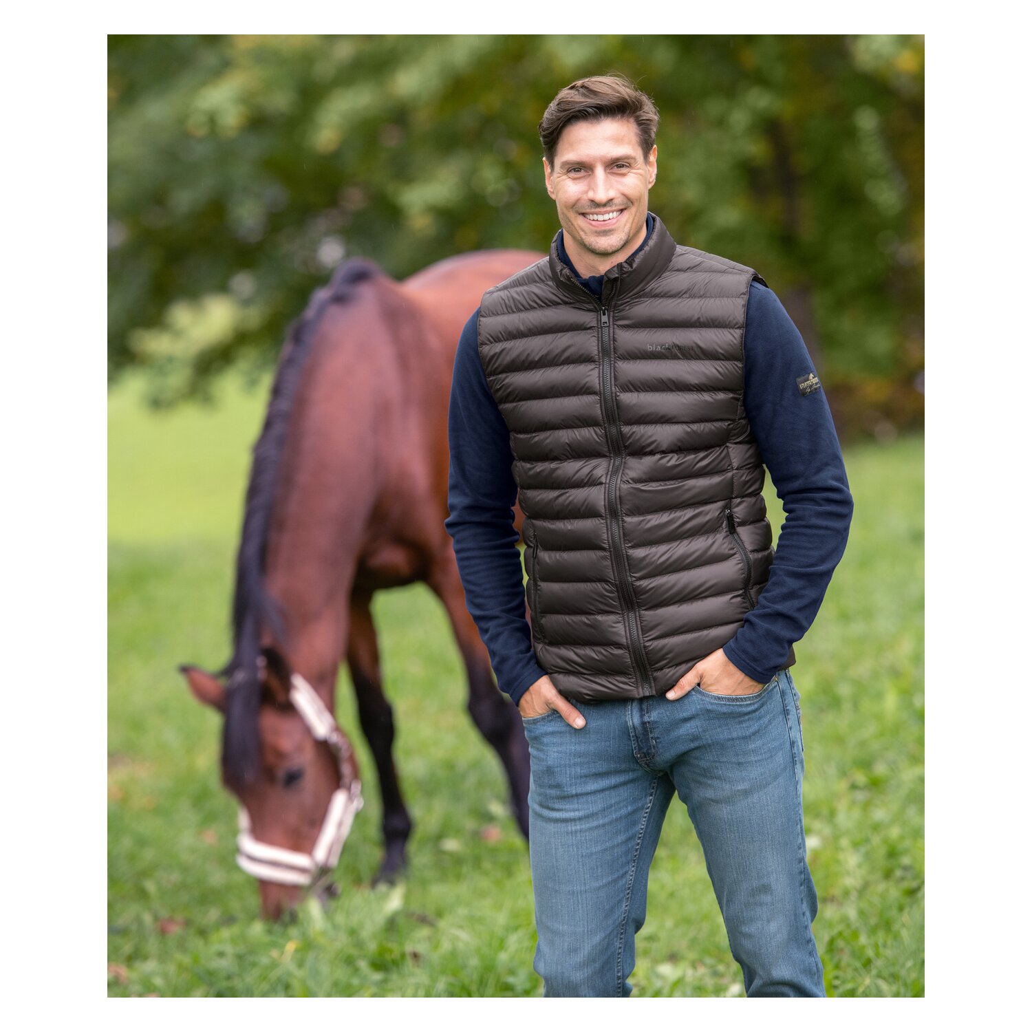 black forest Steppweste  - anthracite