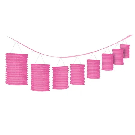 amscan Lampiongirlande pink, 3,65 m