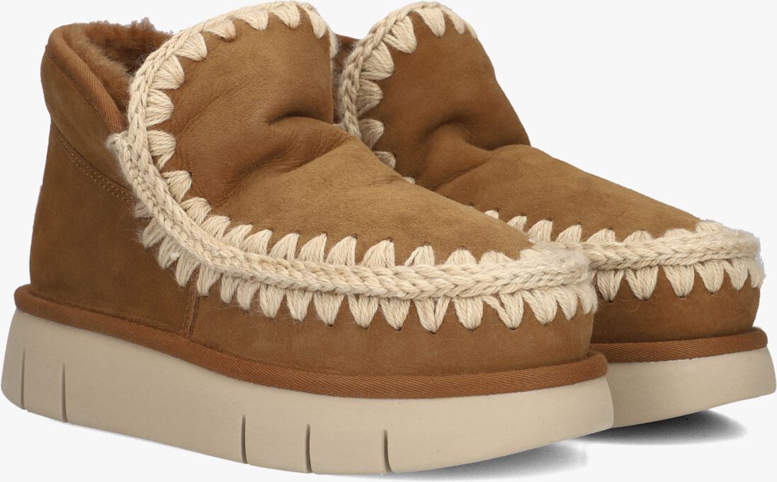 cognac mou vachtlaarzen eskimo bounce sneaker